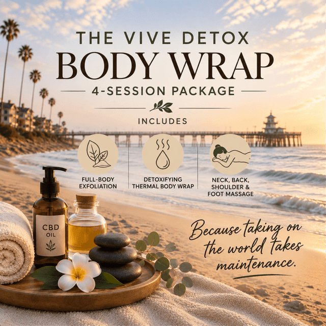 4 Pack-90min Vive Detox Bodywrap at The Massage Artist in Seal Beach, CA